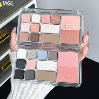 MGL Bảng phấn mắt 12 màu tự nhiên, lâu trôi, sắc tố tinh tế, đa màu, dùng cho trang điểm và tạo khối