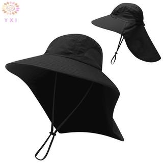 Mũ Chống Nắng Vành Rộng Y.X.I - Nylon Tái Sử Dụng, Điều Chỉnh Được, Chống Nước, Lưới Dệt - Phù Hợp Đi Bộ Đường Dài Và Cắm Trại