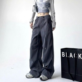 Quần Dù Ống Rộng Phong Cách Douyin Y2K Hottrend, Dây Rút Eo, 2 Size L & XL, Chính Hãng HoodieX