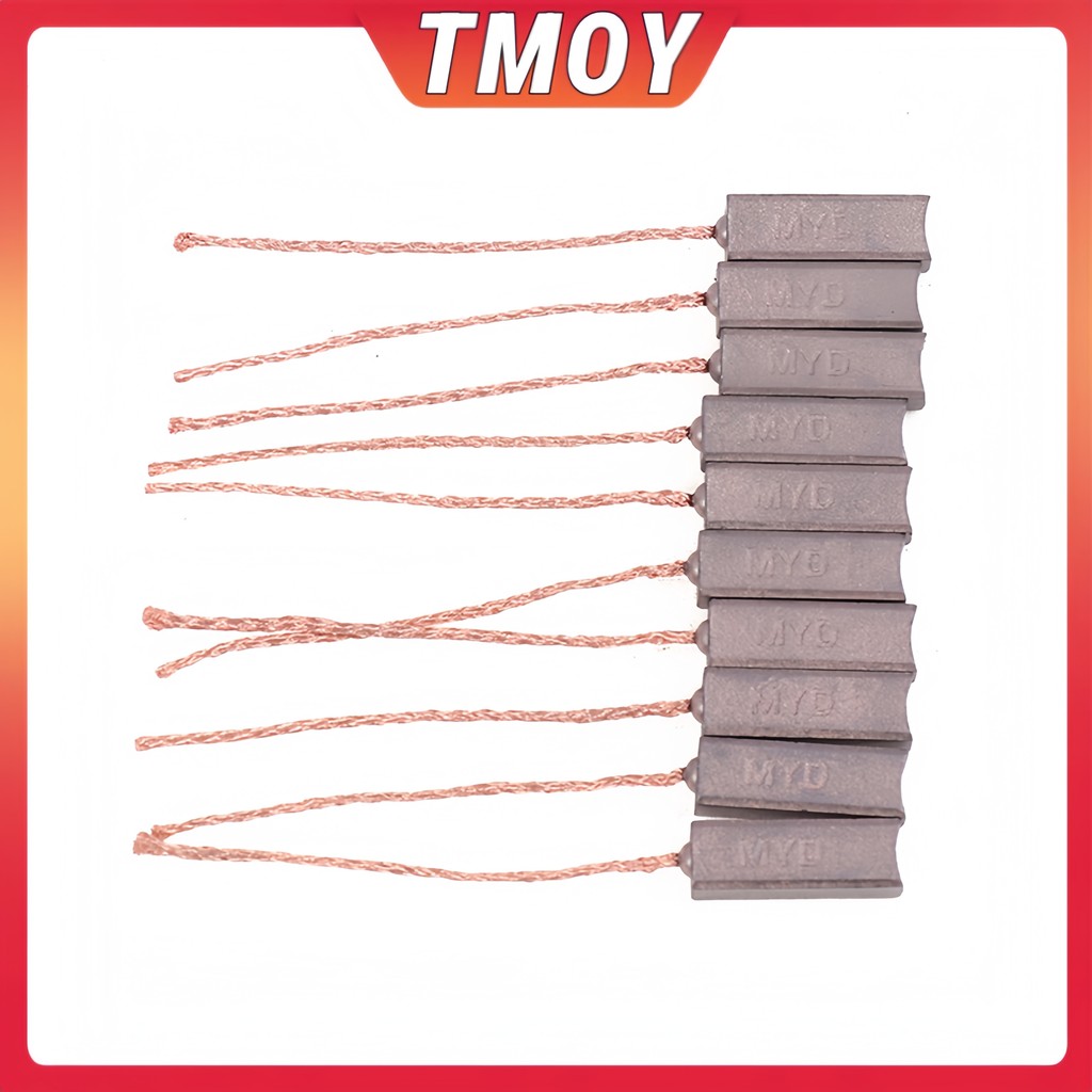TMOY 10 CÁI 4.5X6.5X20mm Máy phát điện bằng đồng cao Bàn chải Carbon Bộ điều chỉnh máy phát điện cho BYD Mitsubishi TCS