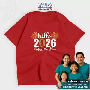 Gia Đình 2026 Bông Nam/Nữ Áo Thun Unisex Màu Xanh Teal