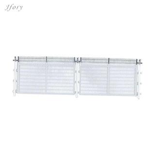 Jfory Hàng rào thu nhỏ Mô hình Kiến trúc Hàng rào đường sắt Picket Rào chắn cổng Xây dựng kim loại Thiết kế lâu dài Thích hợp cho phong cảnh vi mô Mô hình chai sinh thái Sce