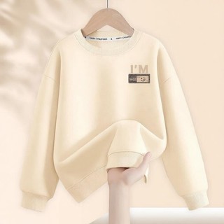 Áo nỉ in họa tiết đơn giản, nhỏ, một mặt dành cho bé trai, kiểu dáng thoải mái, thời trang và dễ phối đồ.