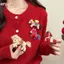 HFSHY Áo và Khăn Thổ Cẩm Duyên Dáng Pony Trâm Cài cho Nữ -corsage Phù Hợp Thời Trang