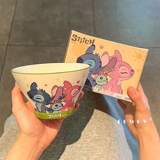Stitch Joint Gốm Bát Hoạt Hình Hàng Hóa Phong Cách Mới Bát Canh Hộ Gia Đình Giá Trị Cao