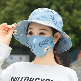 Mặt nạ lật mũ bảo hộ chống rơi tích hợp mũ chống nắng, bảo vệ cổ khi hoạt động ngoài trời mùa hè