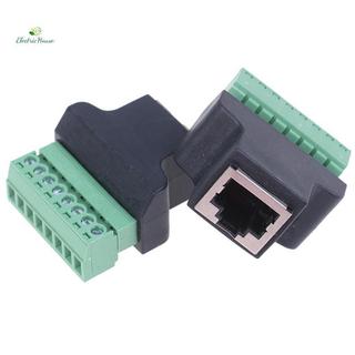 [Nhà điện] Bộ chuyển đổi đầu cuối RJ45 sang vít rj45 đầu nối nữ sang 8 chân cho DVR quan sát 
 Thai