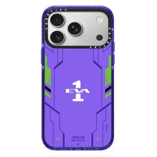 CASECASE X EVANGELION EVA-01 Ốp Lưng Peri Tím Trong Suốt Cứng Hút Từ Tính Tác Động Dành Cho Apple IPhone 12 13 14 15 16 17 Pro Max Plus Không Khí Có Hộp