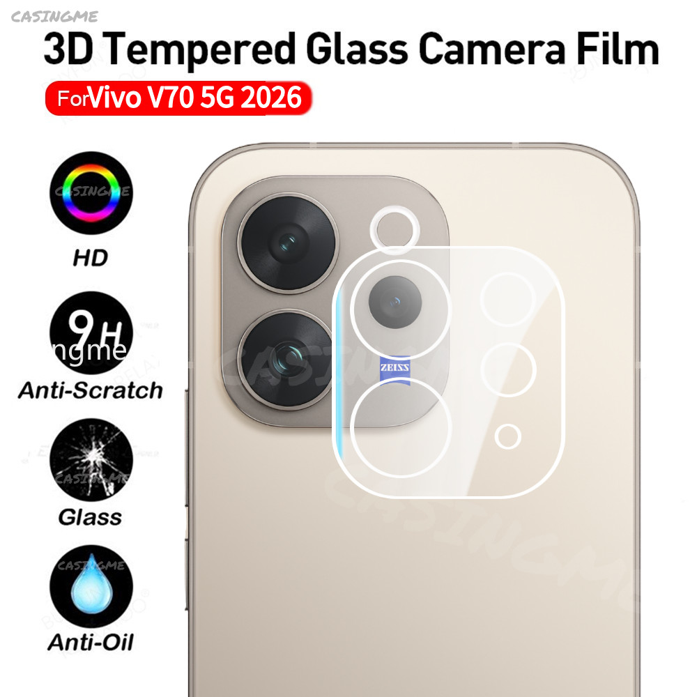 Bảo vệ ống kính máy ảnh 3D Vivo V70 5G 2026 cho Vivo V70 VivoV70 V70Vivo V 70 Pro Lite Elite FE 4G 5G 2026 Kính cường lực trong suốt Bảo vệ camera sau