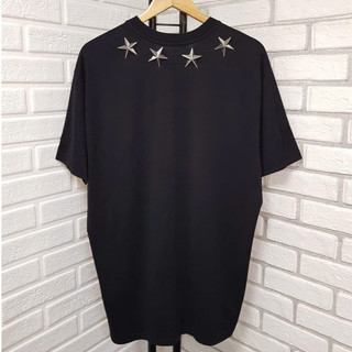 Áo Thun Chó Đính Ngôi Sao Vòng Cổ Double - Six. Áo Phông Cotton Dày Dặn .