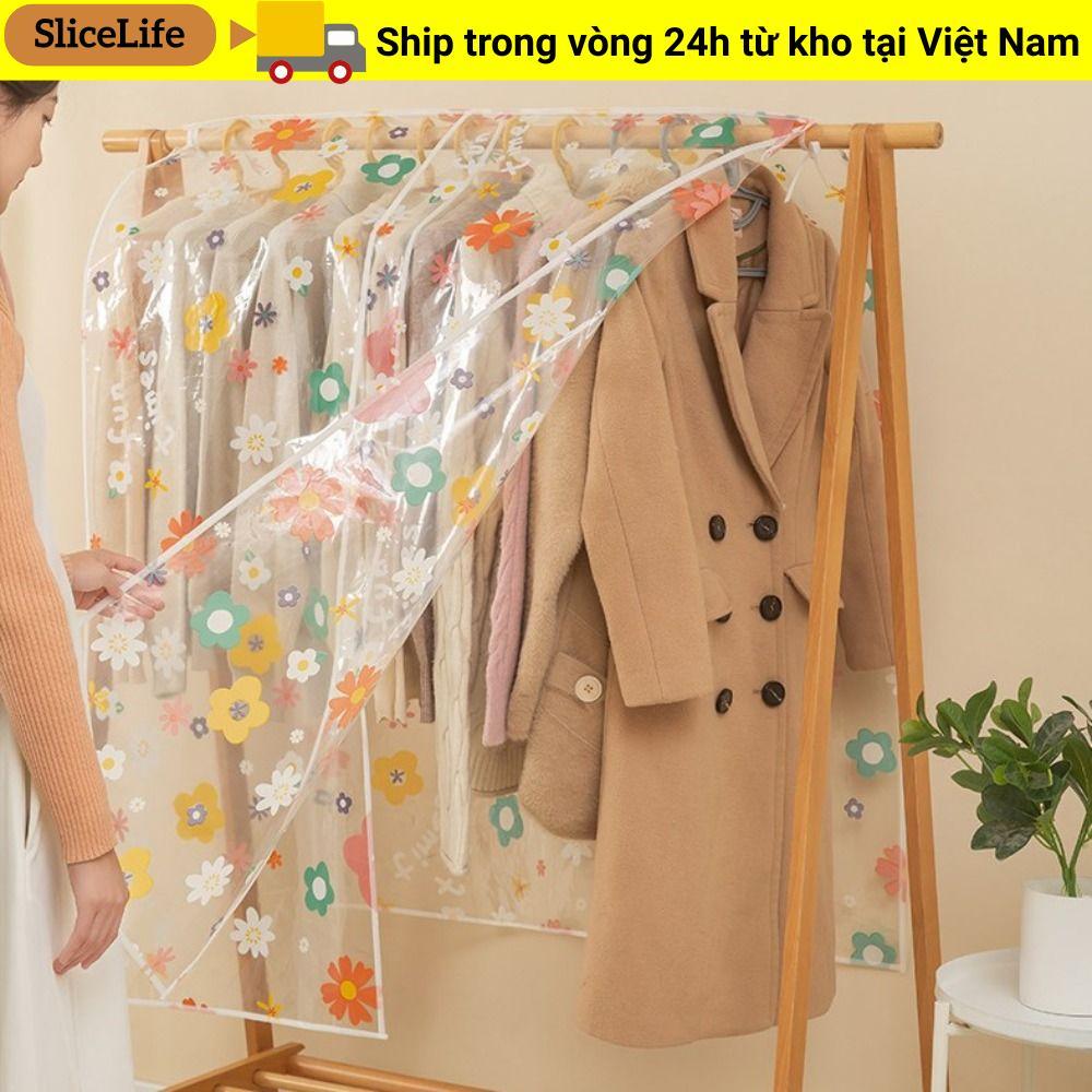 Bảo vệ bảo quản váy SLICELLIFE, Vỏ che bụi quần áo chống bụi dung tích lớn, Vải che bụi dày chống thấm nước