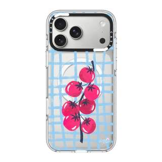 CASECASE X Tomatoes của Pink Light Studio Vỏ điện thoại PINK CAMERA RING EDITION Tác động Vỏ hút từ tính trong suốt cho IPhone 17 / 16 / 15 / 14 / 13 Pro Max Air với bao bì cao cấp