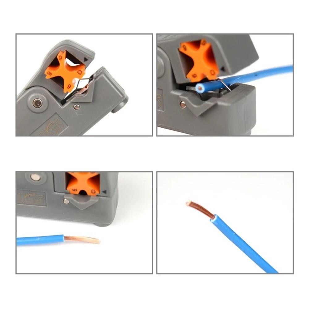 【COD】Kìm tuốt dây điện thiết kế chắc chắn, thao tác đơn giản, giúp bóc tách lớp vỏ cách điện nhanh chóng và gọn gàng.