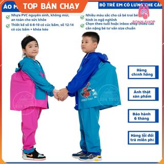 Áo Mưa Bộ Cho Bé Bộ Quần Áo Mưa Sơn Thủy Cho Bé Trai ,Bé Gái Đi Học. An Toàn ,Siêu Dai, Chống Thấm bonshop