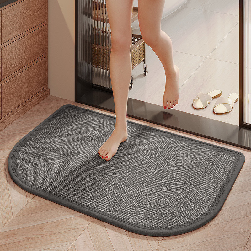 Thảm Lau Chân Giả Đay Cao Cấp - Thảm Nhà Tắm Siêu Thấm Hút Chống Trượt - Thảm Decor Tối Giản Giặt Máy Thoải Mái
