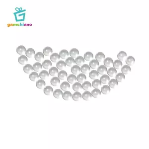 Gamchiano 50x Sơn Trộn Bóng Hạt Thủy Tinh Tròn 7 Mm Cho Sơn Móng Tay Máy Kích Động Chai Lắc Mô Hình Trộn Nghệ Thuật Thủ Công Khuấy Sơn