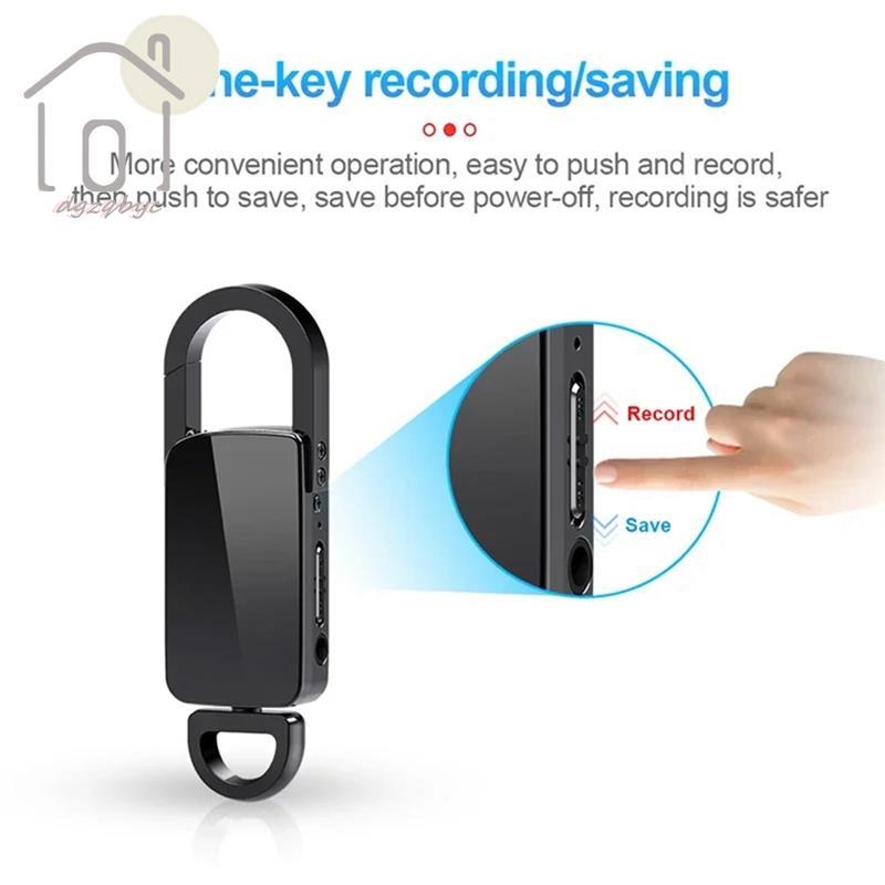 Móc Khóa Đầu Ghi Điều Khiển Bằng Giọng Nói S20 Giảm Tiếng Ồn Ghi Âm Móc Mini Mictaphone Âm Thanh Giọng Nói Recordin Giảm Tiếng Ồn 32G