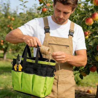 Túi đựng dụng cụ làm vườn Dây đeo vai có thể điều chỉnh không thấm nước Dung tích lớn Dụng cụ làm vườn Bảo quản Tote cho nữ pomervn