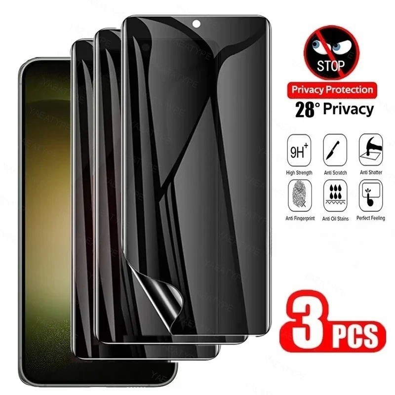 3 Miếng Chống Gián Điệp Riêng Tư Mềm Hydrogel Cho Honor Power2 Power Chống Ánh Sáng Xanh HD Bảo Vệ Màn Hình Cho Honor Win RT Matte Frosted Film
