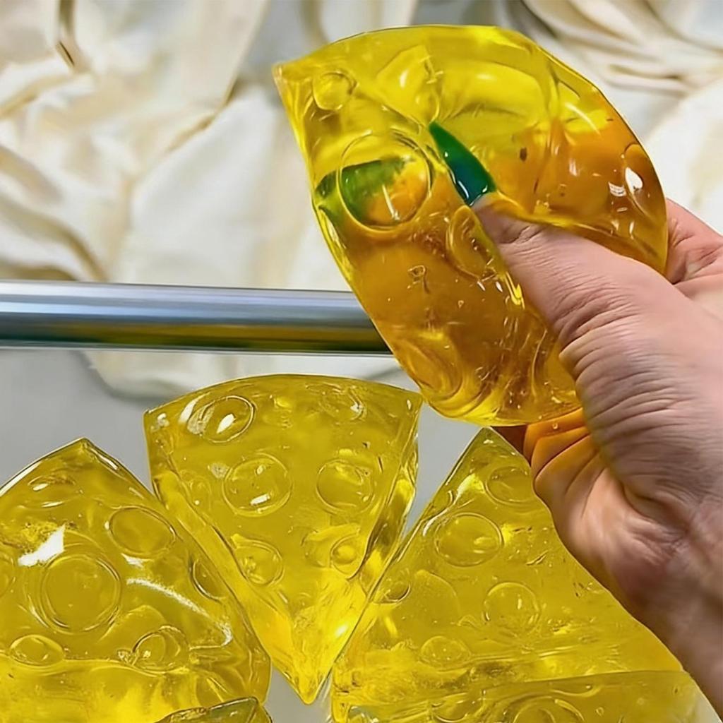 Squishy Mật Ong Phô Mai Vuông Fidgets Đồ Chơi Siêu Mềm Mochi Phô Mai Bóp Đồ Chơi Chống Căng Thẳng Cảm Giác Đồ Chơi saixit2vn