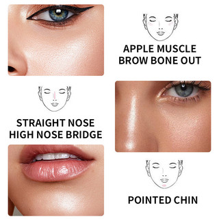 Hoa Hồng Blush Ngọc Trai Mịn Lấp Lánh Nổi Bật Làm Sáng Đường Viền Mặt Tự Nhiên Ba Chiều Phong Cách Châu Âu Mỹ Trang Điểm