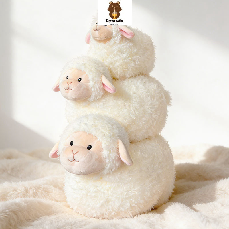 Rytanda Mô Phỏng Dễ Thương Cừu Sang Trọng Đồ Chơi Cho Trẻ Em Bé Trai Bé Gái Gối Cừu Mềm Động Vật Sang Trọng Trẻ Em Bạn Gái Giáng Sinh Sinh Sinh Nhật Trao Đổi Quà Tặng Năm Mới Trang Trí Nhồi Bông Sang Trọng
