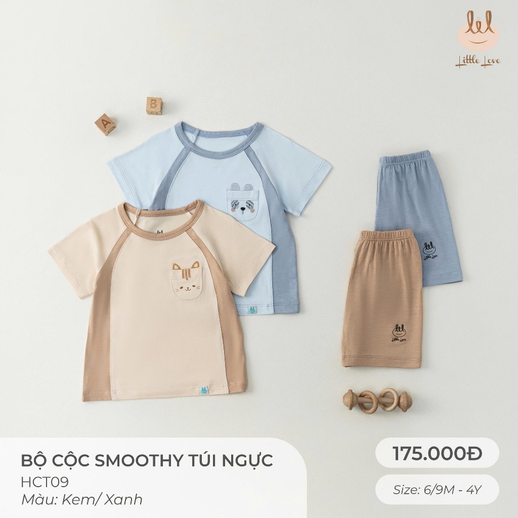 BỘ CỘC SỢI TRE[ SIÊU MỀM, MÁT, MỊN CO DÃN VÀ THẤM HÚT TỐT] TRẮNG PHỐI SZ 1/3M - 9/12M (HCT09)