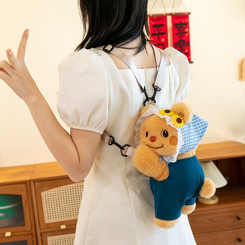 Dễ Thương Dễ Thương Siêu Dễ Thương Gấu Búp Bê Túi Sang Trọng Đồ Chơi Hoạt Hình Túi Đeo Vai Búp Bê Túi Đeo Vai Nhỏ Cô Gái