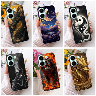 Dành Cho Xiaomi Poco X8 Pro X8Pro Max 5G 2026 Mới Mát Họa Tiết Rồng Rồng Vỏ Điện Thoại Silicon Mềm TPU