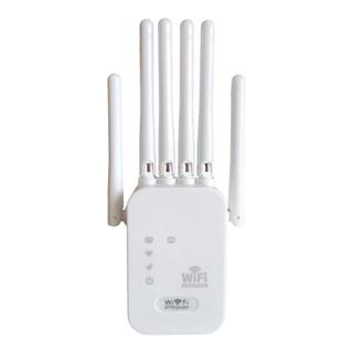 1200Mbps Wireless Wifi Repeater 6 เสาอากาศสัญญาณช่วง Enhancer 2.4G+5G Dual Band Network Amplifier