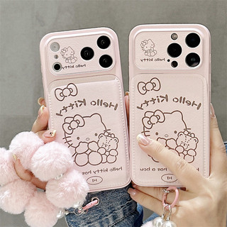 Vòng tay Pink Kitty + cho iphone17 17promax 16promax 15promax 14 / 13 / 15 / 16pro iphone13 vỏ TPU iphone mới chống bụi
