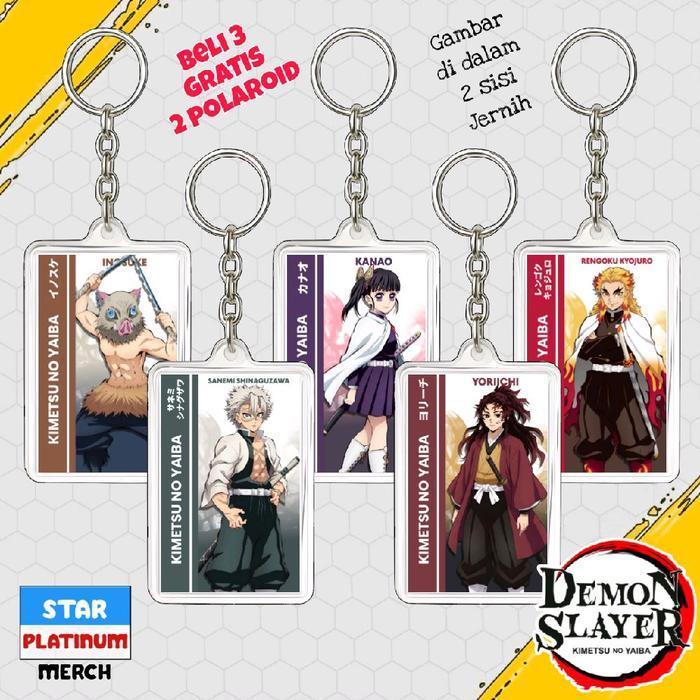 Gantungan Kunci Keychain Kimetsu no Yaiba - Keychain Demon Slayer - Ganci Anime - Gantungan Kunci Sanemi Shinaguzawa