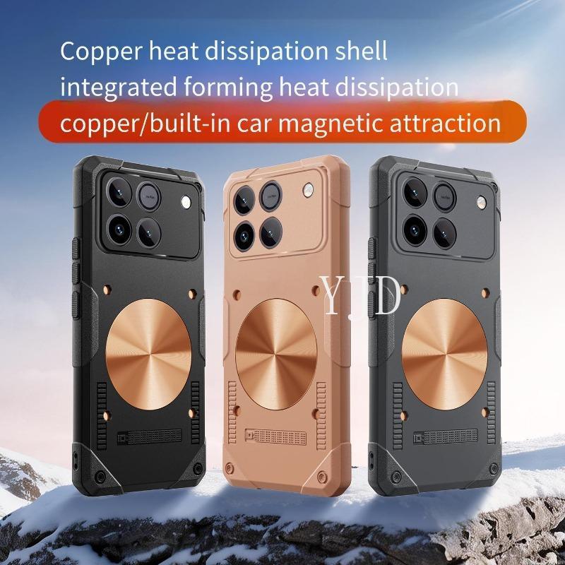 YJD Ốp Lưng Cho Honor Win RT Một Mảnh Khuôn Silicon Đồng Tấm Tản Nhiệt Chống Rơi Vỏ Điện Thoại