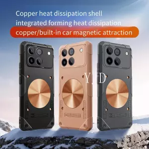 YJD Ốp Lưng Cho Honor Win RT Một Mảnh Khuôn Silicon Đồng Tấm Tản Nhiệt Chống Rơi Vỏ Điện Thoại