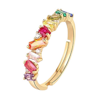 Châu Âu Mỹ ins Phong Cách Mới Nhẫn Zircon Độc Đáo Nữ
