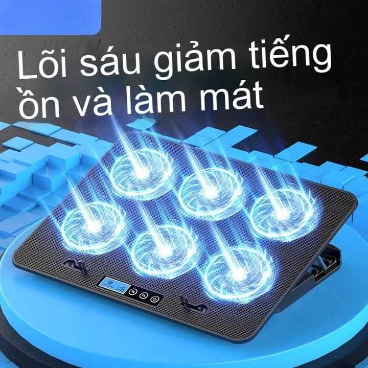 Đế tản nhiệt laptop 15.6 inch, êm ái, chân đế tản nhiệt