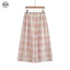 Quần gạc hai lớp phong cách Nhật Bản Muji, chất liệu cotton nguyên chất, thiết kế kẻ sọc rộng có túi, phù hợp mùa xuân và thu.