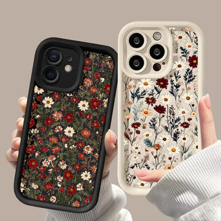Ốp Điện Thoại Cho Samsung Galaxy S22 Note 20 S21 Ultra S20 Plus S21 S24 FE Cover Dễ Thương Toàn Màn Hình Hoa Cúc Hoa Mềm Mại Chống Sốc Họa Tiết Thời Trang Matte Silicone TPU Camera