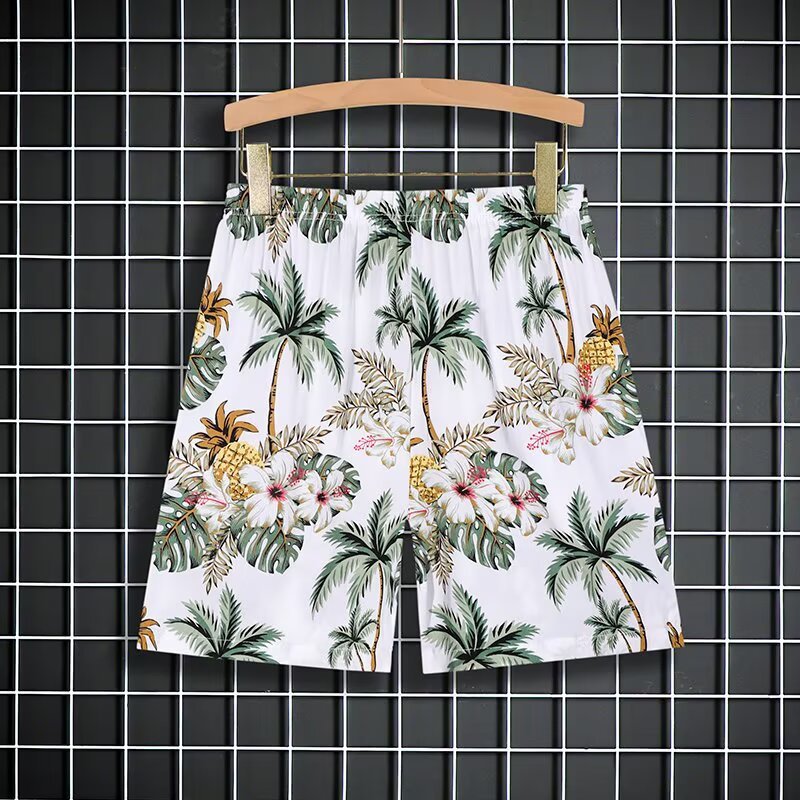 VG Nhiệt Đới Hoa Hawaii Áo Sơ Mi Quần Short Phù Hợp Với Mùa Hè Đi Biển Kỳ Nghỉ Cặp Đôi Mặc Thường Ngày