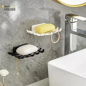 Hộp xà phòng PlumHOUSE Kệ thoát nước treo tường để sử dụng tại nhà Không đục lỗ Phòng tắm cao cấp Món ăn xà phòng mới Ra Móc cho phòng tắm cao cấp VN