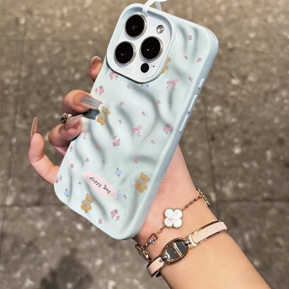 Hươu nhỏ hoa dệtPhù hợp với 17 vỏ điện thoại 16plus, 15 nhống gãy, 14 vỏ mềm, 13