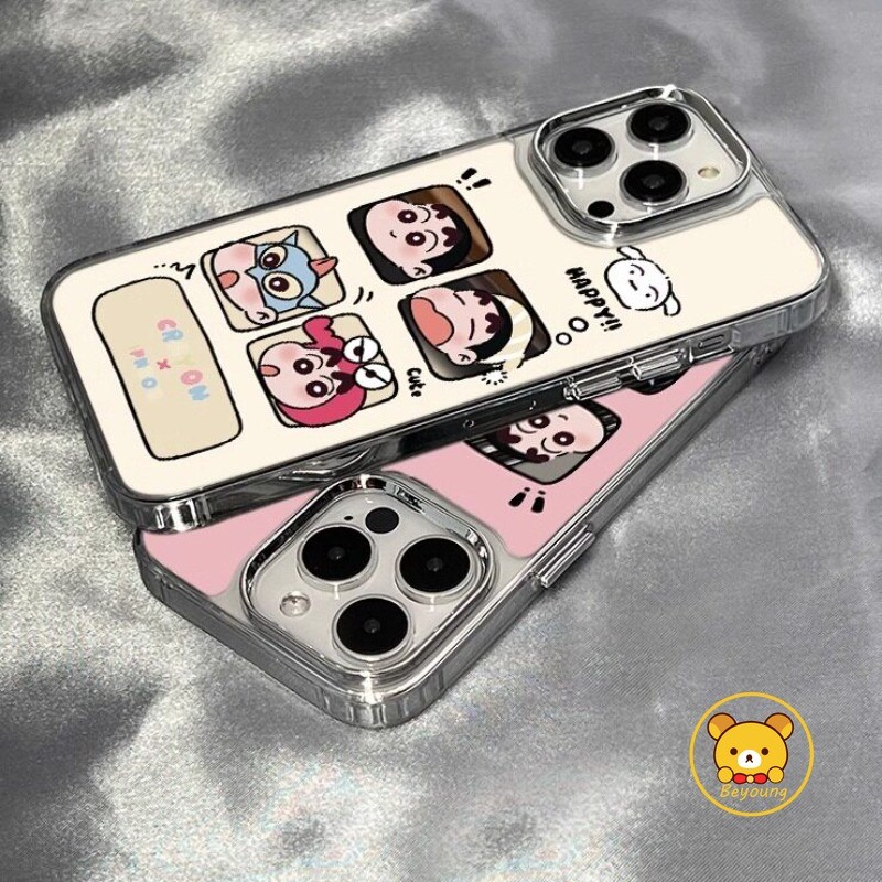 Ốp Điện Thoại Crayon Shin-chan Ngộ nghĩnh Cho Xiaomi 15T 15S 15 Ultra 14T 14 13T 12T 12S 13 Ultra 12 Mi 11 11T 10T Lite 12X Civi 5 4 Pro 3 2 1s Vỏ Hoạt Hình Ốp Lưng Gương Dễ Thương