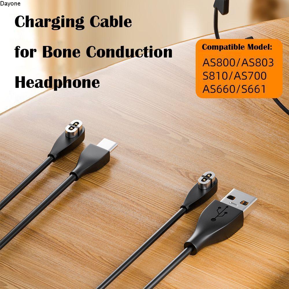 Bộ sạc tai nghe dẫn truyền xương DAYONE, Cáp sạc USB Type-C đa năng 100cm, PVC Ổn định Bảo vệ quá tải Tai nghe Bluetooth Dây nguồn cho sau Shokz AS800 AS803 S810