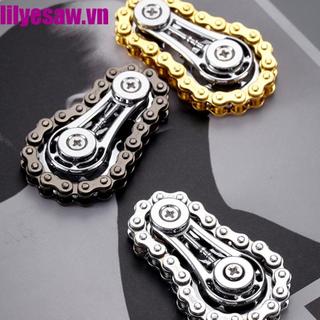 LILYES Tay Spinner Dây Xích Kim Loại, Con Quay Đầu Ngón Tay Cơ Khí, Bánh Xe Hồi Chuyển Cho Người Lớn