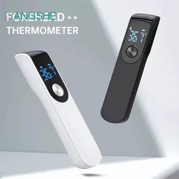 Nhiệt kế hồng ngoại kỹ thuật số BANGSHE, Màn hình hiển thị độ C Nhiệt kế trán có độ nhạy cao, Đo chính xác Báo động sốt Màn hình LCD Nhiệt kế không tiếp xúc Nhiệt độ tai
