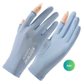 Găng Tay Chống Nắng Hở Ngón Chống Tia UV Vải Mát Lạnh Co Giãn Thoáng Khí Đi Xe Máy, Lái Xe | Kho sỉ gia dụng alulu