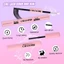 FAVORITEGOODS Bộ nối mi DIY, 100D với Bond và Seal Bộ lông mi riêng lẻ, Dễ dàng áp dụng Lông mi giả dày Wispy Mi thân thiện với người mới bắt đầu