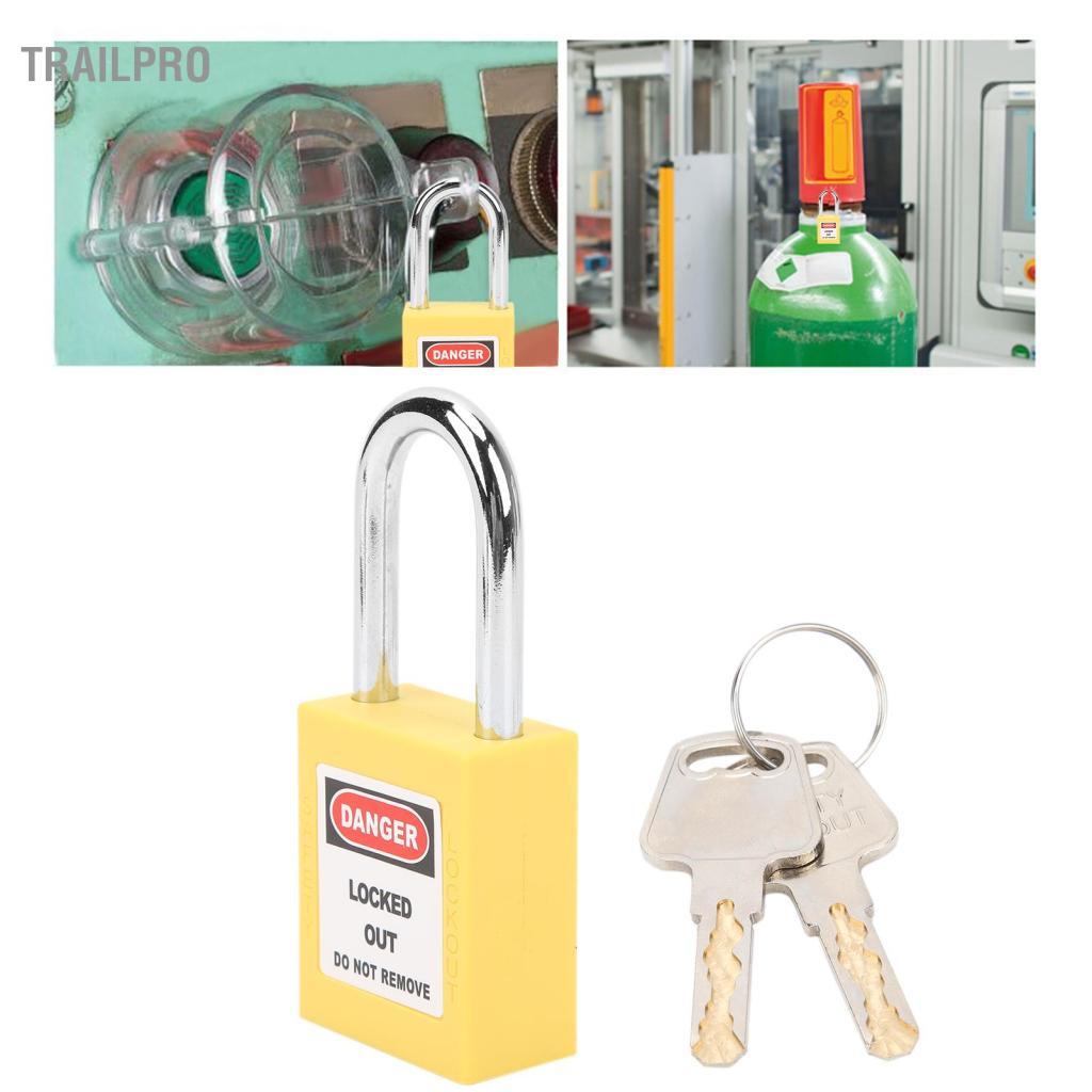 TrailPro Ổ khóa an toàn cách nhiệt TrailPro 38mm Loto được thiết kế cho sản xuất máy móc và thiết bị hạng nặng (Vàng)