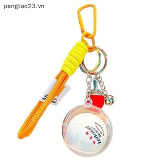 Móc khóa mini dạng mặt dây chuyền quần vợt, bóng bàn dễ thương, phù hợp cho học sinh thiếu niên