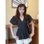 Áo Babydoll Kiểu Nữ Tay Bồng Cổ Tim Dáng Bông Xòe Mùa Hè MA 5024